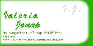 valeria jonap business card